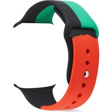 Case Street Apple Watch Uyumlu Se 44 mm Kordon Silikon Renkli Krd 39 Renkli