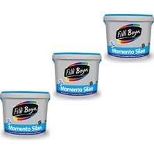 Filli Boya Momento Silan Tam Silinebilir ve Yıkanabilir Silikonlu Ipek Mat Iç Cephe Boyası 15 lt - 3 'lü