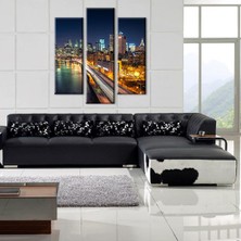 Technopa New York Manzara  Kanvas Tablo 97 x 100 cm
