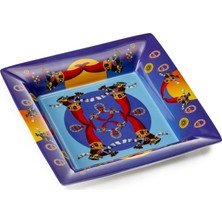 Lamart Mediterrano Porselen Kare Tabak Mavi 21 x 21 cm.