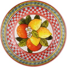 Baci Kırmızı Limonlu Tabak 21.5 cm.