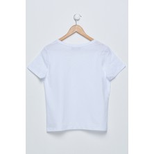 D'or Chıton Kadın Beyaz V Yaka T-Shirt