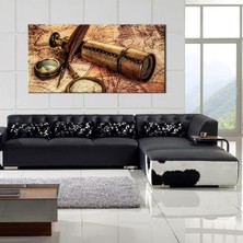 Technopa Papirüs Harita Kanvas Tablo 100 x 50 cm