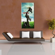 Technopa Maskeli Köpek Kanvas Tablo 80 x 120 cm
