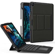 Bizimgross Apple iPad 10.2 8.nesil Wiwu Keyboard Folio Kablosuz Wireless Klavyeli Tablet Kılıfı Siyah