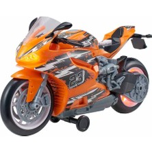 Teamsterz Street Moverz Sesli ve Işıklı Motorize Motosiklet 27 cm - Turuncu