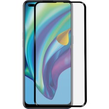 Caseworld Oppo Reno 4 Lite Tam Kaplayan Temperli Ekran Koruyucu Cam
