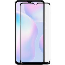 Caseworld Xiaomi Redmi 9A Tam Kaplayan Temperli Ekran Koruyucu Cam