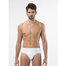 Türen 112 Kom Erkek Slip  Ikili Paket-Beyaz