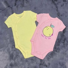 Pieros Baby 0013 Kız Bebek Kısa Kol 2'li Badi