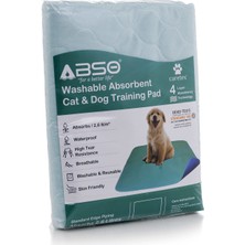 Abso 4 Katlı Yıkanabilir Emici Koku Yapmaz Köpek Çiş Pedi 75 x 85 cm