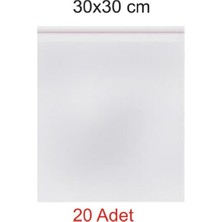 Çelikpençe Kendinden Yapışkanlı Bantlı Şeffaf Jelatin Torba 30 x 30 cm 20'li