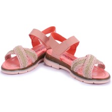 Kiko Kids Şb 2843-47 Orto Pedik Kız Çocuk Sandalet Terlik Pudra