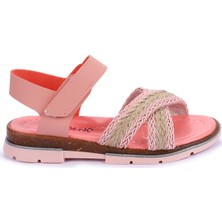 Kiko Kids Şb 2843-47 Orto Pedik Kız Çocuk Sandalet Terlik Pudra