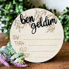 Bebebox Ben Geldim Doğum Plakası