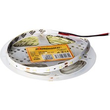 Powermaster LED Şerit Tek Çipli Beyaz Dış Mekan Silikonlu 60 LED 5 m Powermaster (3528)