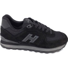 Hammer Jack Hammerjack Peru 102-19250 Siyah-Füme Hakiki Deri Sneaker Ayakkabı