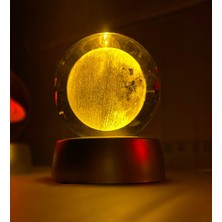 Mobgift Dekoratif Rengarenk Işıklı Dolunay Cam Küre