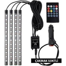 Araç Içi LED Ayak Altı LED Kumandalı Müzik Duyarlı