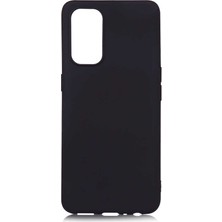 Smcase Oppo Reno5 5g  Kılıf Mat Soft Premier Silikon Siyah