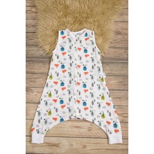 Enhitbaby Çocuk Bebek Yazlık Baharlık Uyku Tulumu Yeşil Ağaç Müslin 0,5 Tog 1-2 Yaş