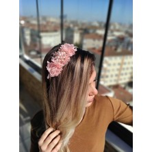 Melkady 232 - Çiçekli Şık Broşlu Taç , Lohusa Tacı