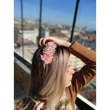 Melkady 232 - Çiçekli Şık Broşlu Taç , Lohusa Tacı