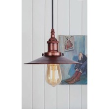 Mylights Bakır Eskitme  Rustik Retro  Tekli Sarkıt En 22 Cm