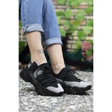 Riccon Siyah Siyah Kadın Sneaker 0012104