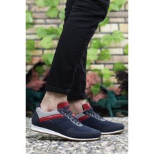 Riccon Lacivert Beyaz Kırmızı Erkek Sneaker 0012828