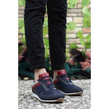 Riccon Lacivert Beyaz Kırmızı Erkek Sneaker 0012828