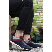 Riccon Lacivert Beyaz Kırmızı Erkek Sneaker 0012828