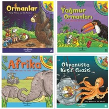 Iş Bankası Kültür Yayınları Harika Hayvanlar Seti 4 Kitap ( Okyanusta Keşif Gezisi - Yağmur Ormanları - Afrika - Ormanlar )