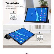 Fuchsia Lenovo Tab M10 Fhd TB-X606F 10.3 Inç 2. Nesil Lenovo Tab M10 Plus Için Ince Hafif Akıllı Kapak M10 Plus TB-X606F - X606X 10,3" Fhd 2020 Mavi