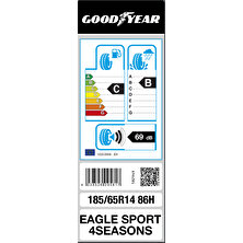 Goodyear 185/65 R14 86H Eagle Sport Oto 4 Mevsim Lastiği ( Üretim Yılı: 2023 )