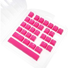 Ducky 31 Tuşlu Rubber Backlit Double Shot Tuş Takımı - Pembe