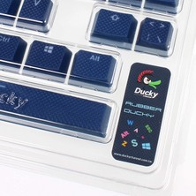 Ducky 31 Tuşlu Rubber Backlit Double Shot Tuş Takımı - Lacivert