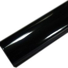 Baskı Madeni Parlak Siyah Kendinden Yapışkanlı Kaplama Folyosu 61CM x 3 Metre