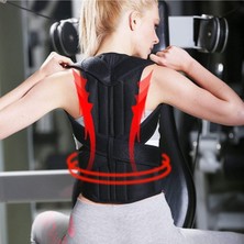 Markaflex Çift Balenli Bel Sırt Omuz Destekleyici Spor Korse Kadın Erkek Dik Durus Korsesi Dik Durma