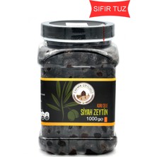 Demir Çiftliği Tuzsuz Uslu Kuru Sele Siyah Zeytin (Sıfır Tuz) 1 kg