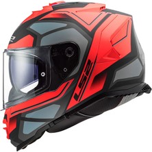 Ls2 Storm Faster Mat Kırmızı-Tıtanıum Kask