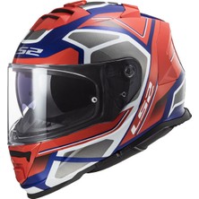 Ls2 Storm Faster Kırmızı-Mavi Kask