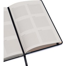 Fabio Ricci Goran Virando Çizgili Defter 13 x 21 cm Siyah