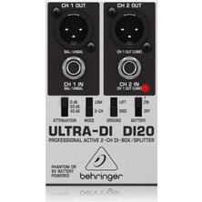 Behringer Ultra-Dı DI20 2-Kanal Aktif Dı-Box / Splitter