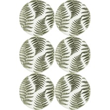 Porland Botanical Desen Düz Tabak 31 cm. 6'lı 04ALM005157