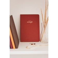 Matt Notebook Sert Kapak Defter Düz, Çizgisiz 14 x 20 cm Tarçın