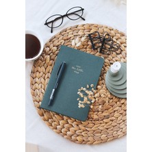 Matt Notebook Sert Kapak Defter Düz, Çizgisiz 14 x 20 cm Koyu Yeşil