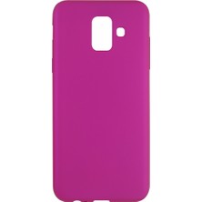 Nettech Samsung Galaxy A600 A6 2018 Uyumlu Suide Silikon Kılıf Pembe