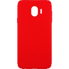 Nettech Samsung Galaxy J400 J4 Uyumlu Plane Seri Silikon Kılıf Kırmızı