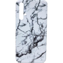 Nettech Huawei Nova 5t Uyumlu Mermer Desenli Silikon Kılıf